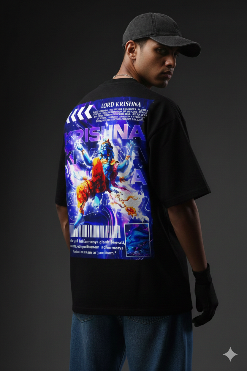 LORD KRISHNA Tee Oversized T-Shirt