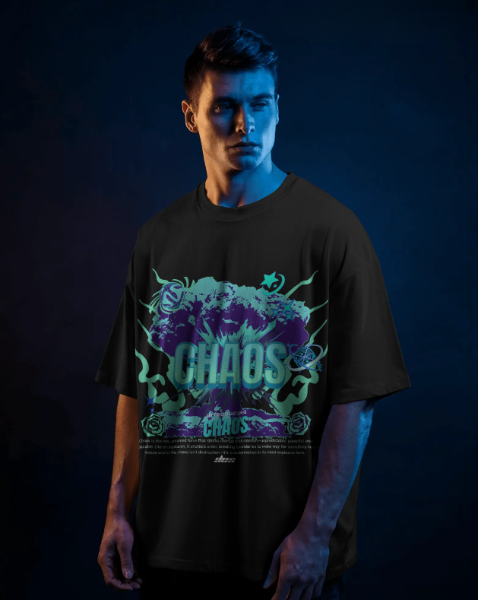 CHAOS BLUE Tee Oversized T-Shirt